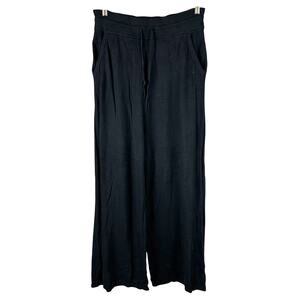 Lululemon Athletica Black Wide Leg Cashmere Blend Knit Pants NO SIZE (Small) EUC